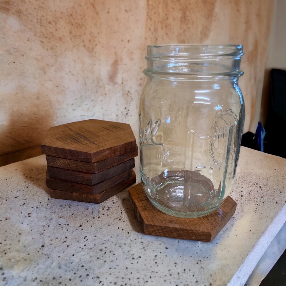 Set of 6 Wooden Coasters